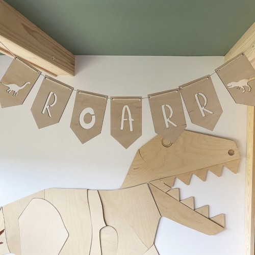girlanda dekoracyjna dinozaury