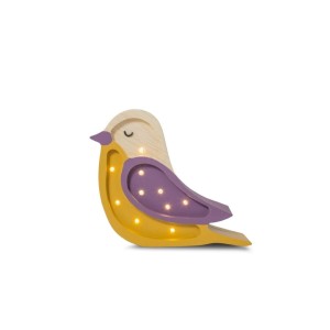 LAMPKA PTASZEK MINI MAROON MUSTARD - LITTLE LIGHTS 