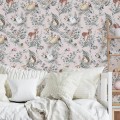 tapeta woodland pink pastelowelove