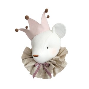 LOVE ME DECORATION - BEAR CREAM WITH POWDER CROWN
