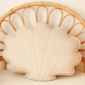 velvet shell pillow cream