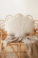 velvet shell pillow cream
