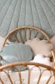 big decorative cushion shell powder mint