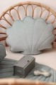 big decorative cushion shell powder mint