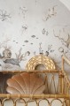 shell velvet pillow beige