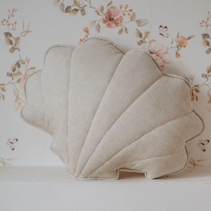 MOI MILI - LINEN SHELL PILLOW SAND