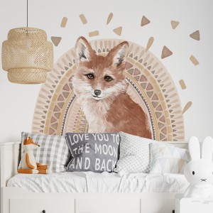 PASTELOWE LOVE - WALL STICKER FOX