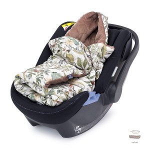 MAKASZKA - BABY CAR SEAT SWADDLE ORNITHOLOGY