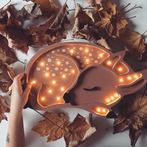 LITTLE LIGHTS - DEER LAMP BROWN