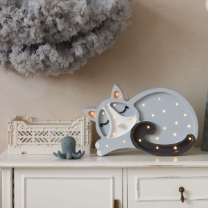 LITTLE LIGHTS - KITTEN LAMP GRAY