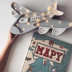 LITTLE LIGHTS - PLANE LAMP GRAY