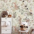 wallpaper with forest animals