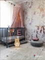 woodland wallpaper girls grey