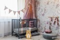 woodland wallpaper girls grey