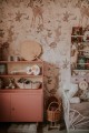 wallpaper woodland girls beige