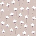 wallpaper with daisies powder pink