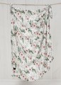 baby swaddle with flowers