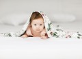 baby swaddle with flowers