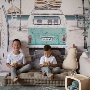 MALUMI - WALLPAPER SUMMER VIBES TURQUOISE
