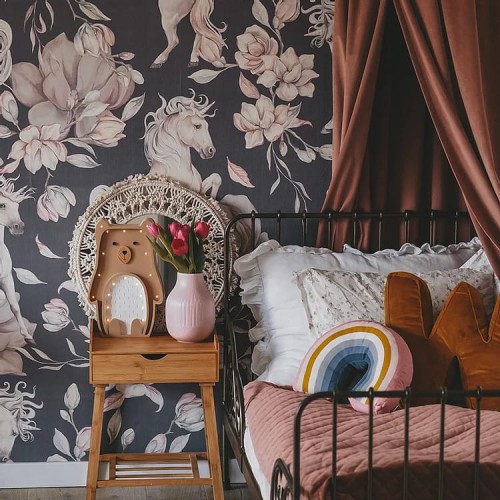 wallpaper unicorns purple gray