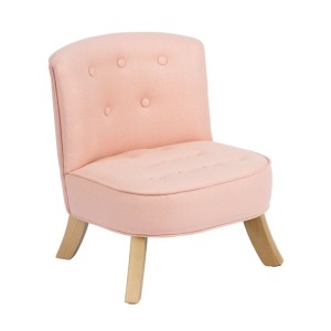 SOMEBUNNY - ECO LINEN ARMCHAIR FOR CHILDREN DUSTY PINK