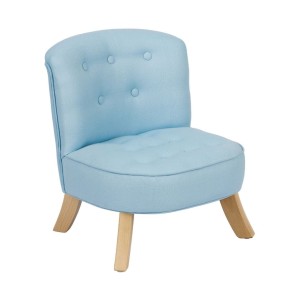 SOMEBUNNY - ECO LINEN ARMCHAIR FOR CHILDREN POWDER BLUE