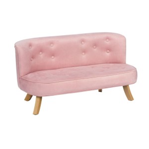SOMEBUNNY - VELVET SOFA FOR CHILDREN CARAMEL PINK