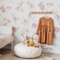 wallpaper with herons and flowers