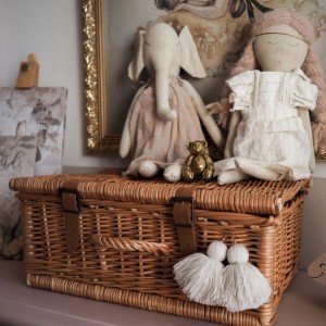 LITTLE DREAMS - WICKER SUITCASE NATURAL