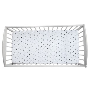 SLEEPEE - BED SHEET WE CARE BLACK DOTS 120X60 CM