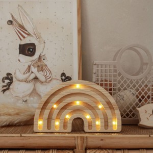 LITTLE LIGHTS - RAINBOW MINI LAMP WOOD