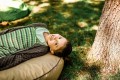 beige outdoor pouffe for kids