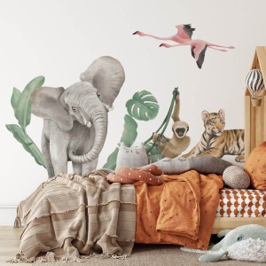 PASTELOWE LOVE - WALL STICKER SAFARI ANIMALS I
