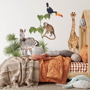 PASTELOWE LOVE - WALL STICKER SAFARI ANIMALS II