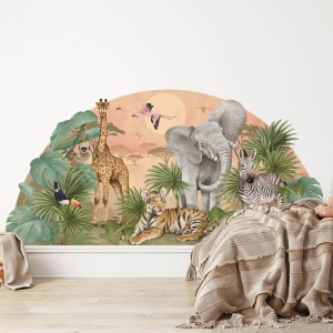 PASTELOWE LOVE - WALL STICKER SAFARI 