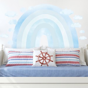 PASTELOWE LOVE - WALL STICKER RAINBOW BLUE