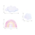 wall sticker mini rainbows pink