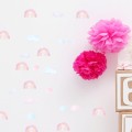 wall sticker mini rainbows pink