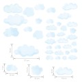 mini clouds wall stickers set