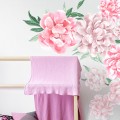 wall stickers pink peonies