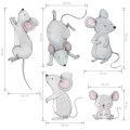 wall stickers mice family