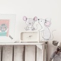 wall stickers mice family