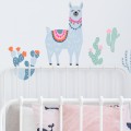 wall stickers pastel llamas