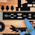 floor sticker airport