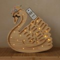 lampka nocna dla dziewczynki łabędź naturalny