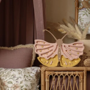 LITTLE LIGHTS - BUTTERFLY LAMP HONEY ROSE