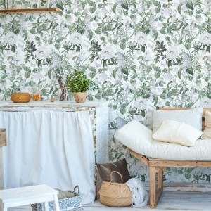 TAPETA KWIATY I MOTYLE W43 - YOKO DESIGN