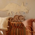dekoracja na ścianę dla fana dinozaurow triceratops