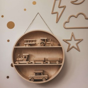 MINE WOOD - ROUND PLYWOOD SHELF