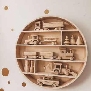 MINE WOOD - ROUND PLYWOOD SHELF XL